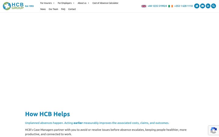 Screenshot of hcbgroup.co.uk