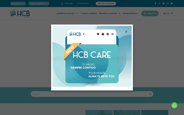 Ekrānuzņēmums no hcbhospitales.com