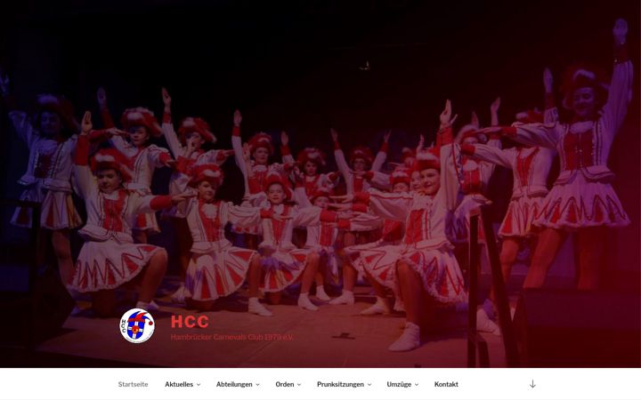 Posnetek zaslona hcc-karneval.de
