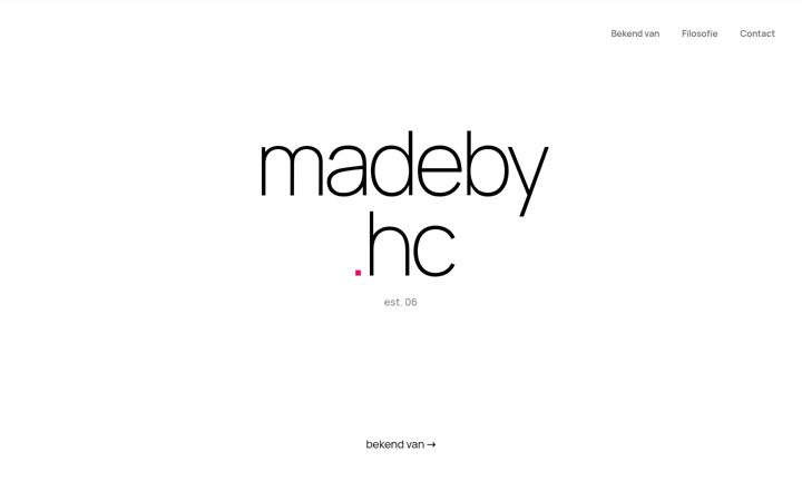 Screenshot of hcdesigns.nl