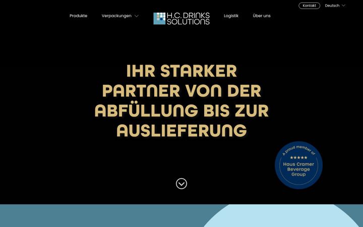 Screenshot of hcdrinkssolutions.com