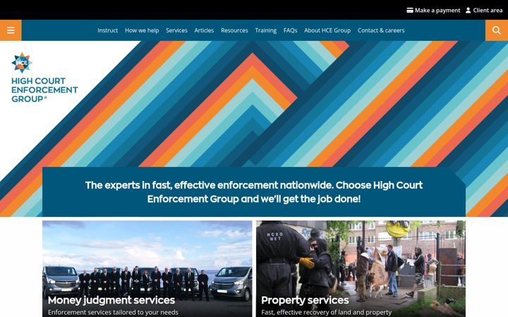 Screenshot von hcegroup.co.uk