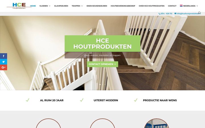 Screenshot von hcehoutprodukten.nl