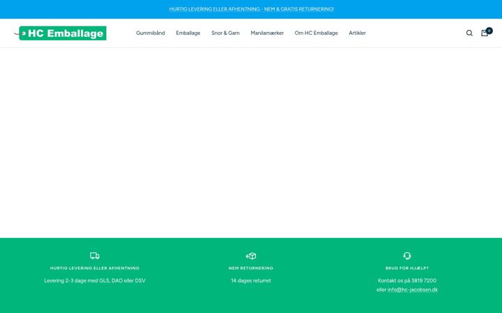 Screenshot of hcemballage.dk