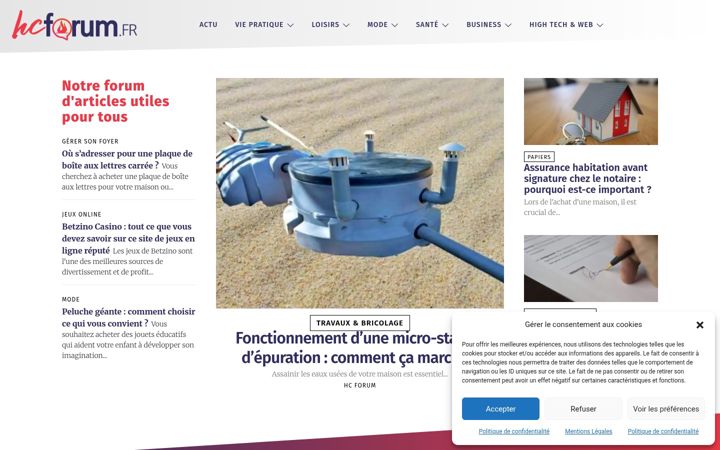 Screenshot of hcforum.fr