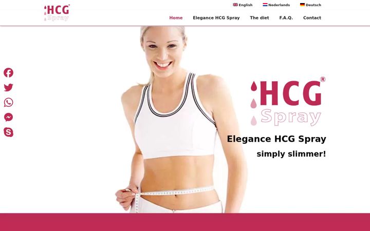 Screenshot of hcgspray.eu