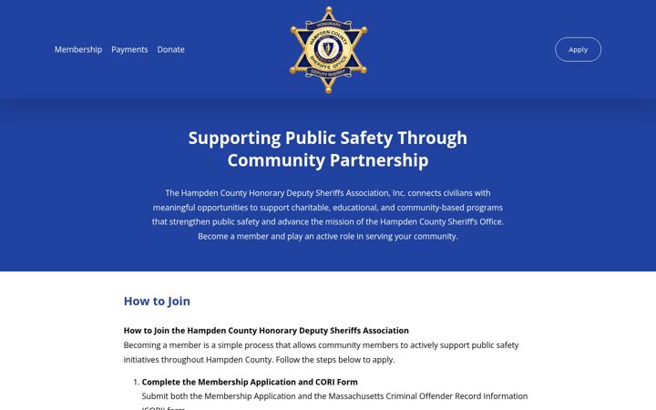 Screenshot of hchdsa.org