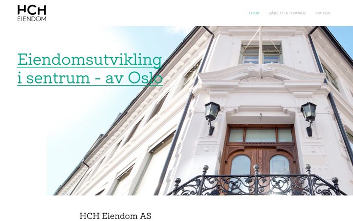 Screenshot of hcheiendom.no