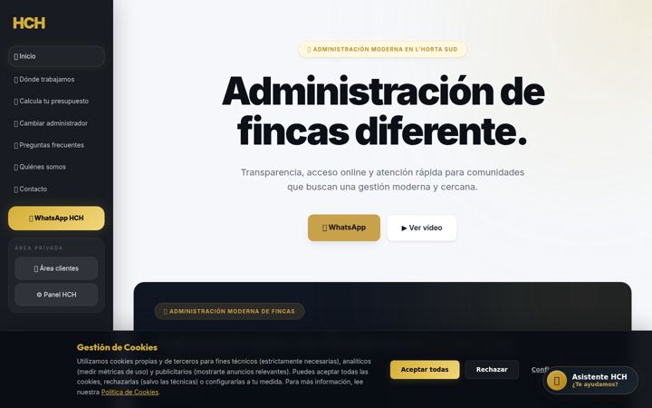 Screenshot of hchmediadores.com