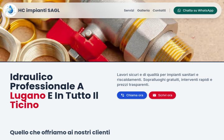 Screenshot of hcimpianti.ch