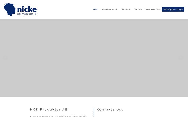 Screenshot of hck-produkter.com