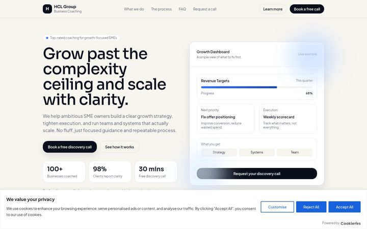 Screenshot of hcl-group.uk