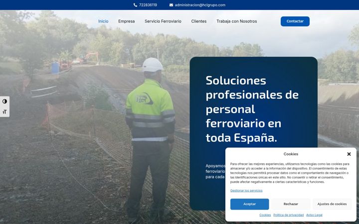 Screenshot of hclgrupo.es