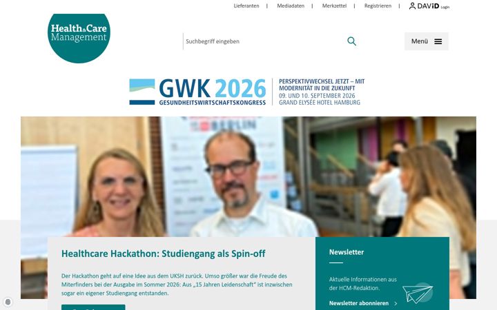 Skærmbillede af hcm-magazin.de