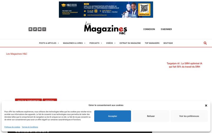Screenshot of hcmagazines.com