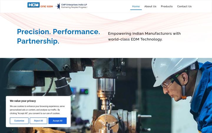 Screenshot of hcmcmp.com