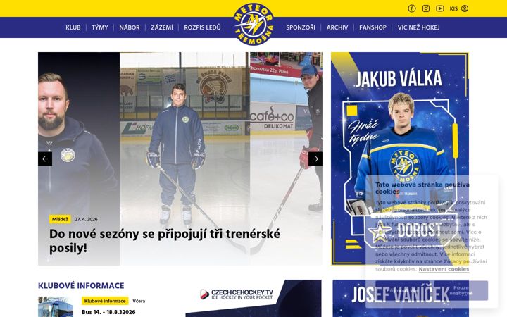 Screenshot of hcmeteor.cz