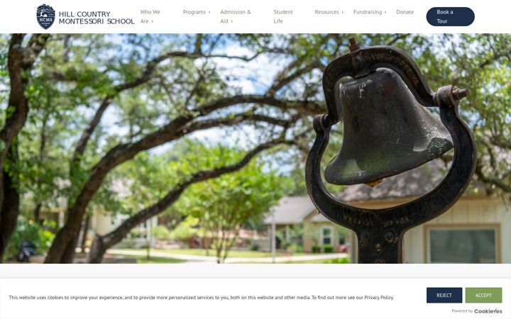 Screenshot of hcmontessori.org