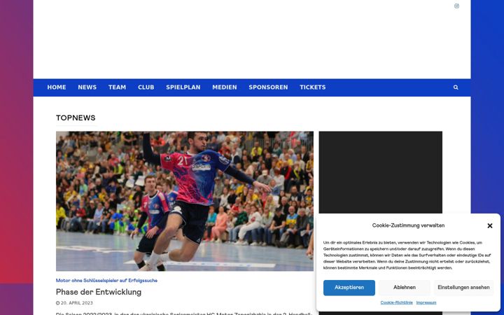 Screenshot of hcmotor.de