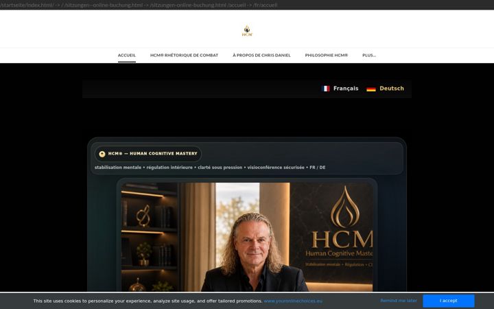 Screenshot of hcmpsychosomatik.ch