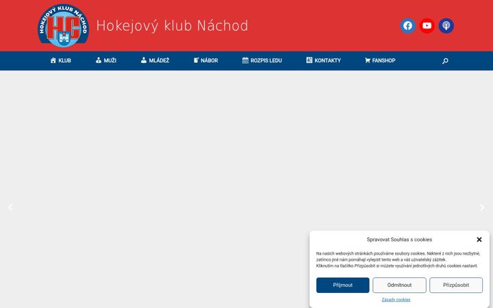 Screenshot of hcnachod.cz