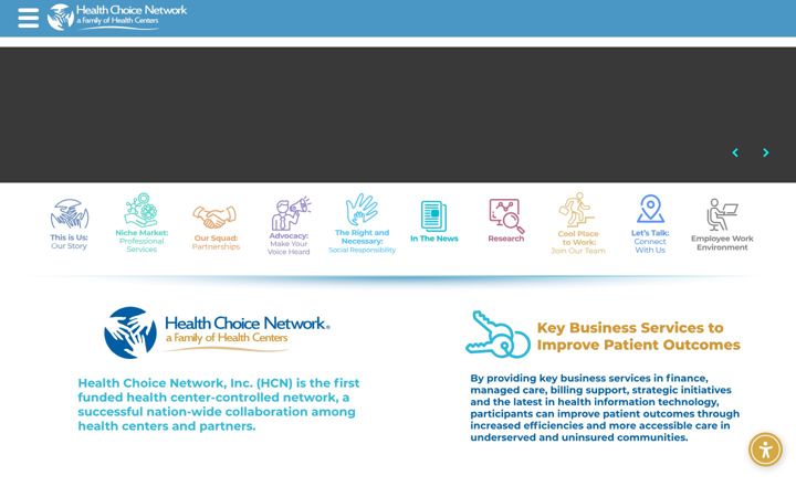 Screenshot of hcnetwork.org