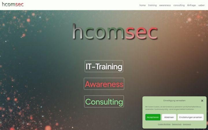 Screenshot of hcomsec.net