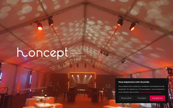 Screenshot of hconcept.ch