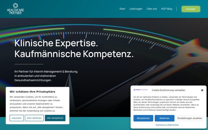 Screenshot of hcpartner.de