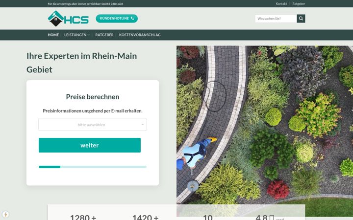 Screenshot of hcs-sanierung.de