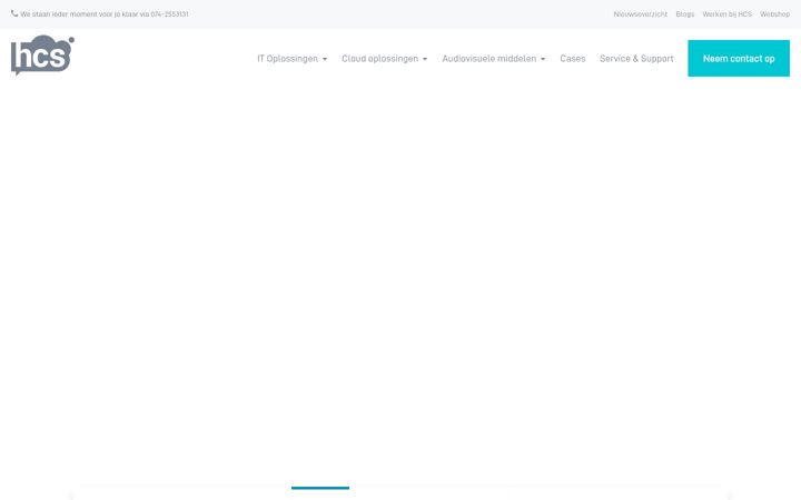 Screenshot of hcs.nl