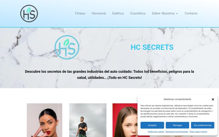 Screenshot of hcsecrets.com