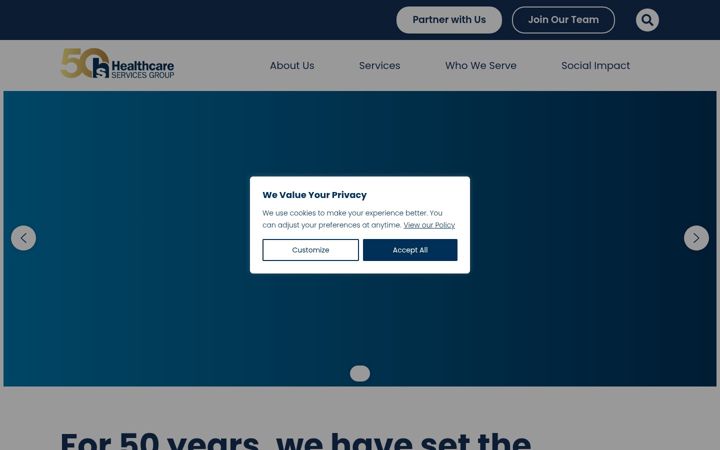 Screenshot of hcsgcorp.com