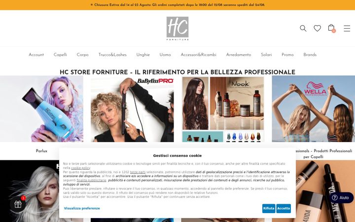 Screenshot of hcstore.it