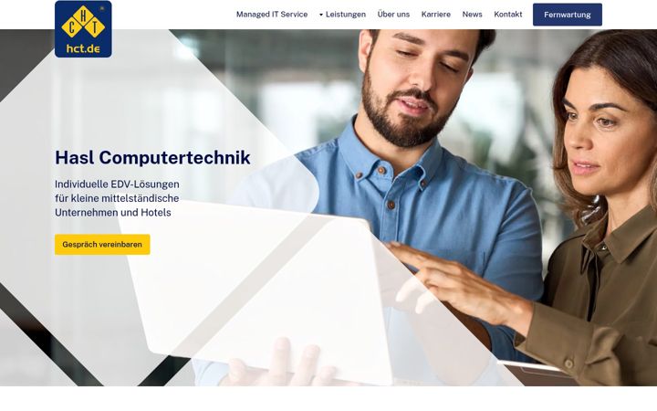 Screenshot of hct.de