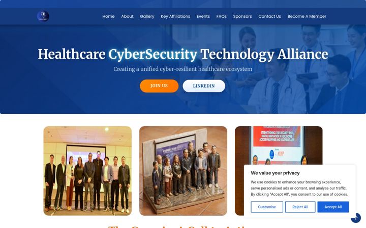 Screenshot of hctalliance.com