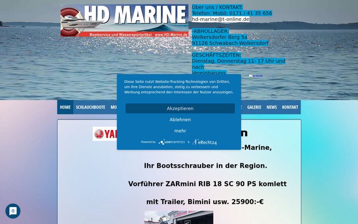Screenshot of hd-marine.de