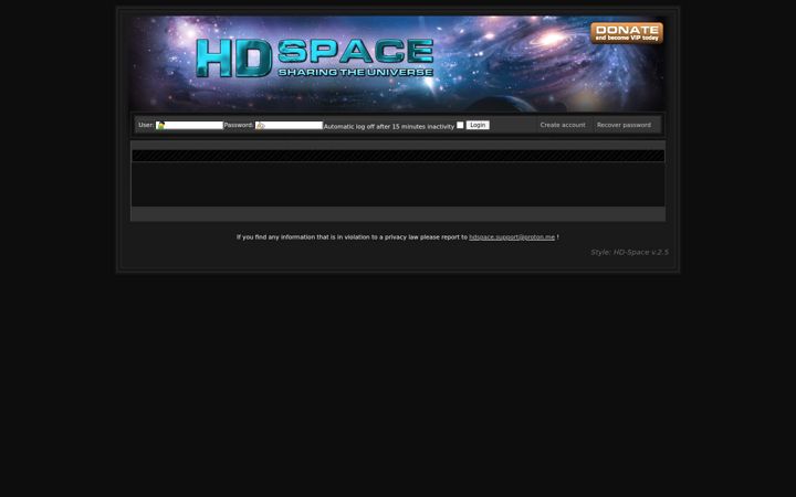 Snímek obrazovky hd-space.org