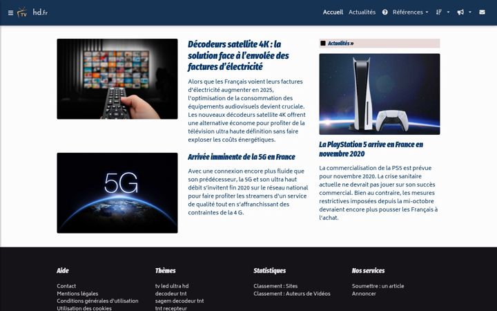 Screenshot of hd.fr