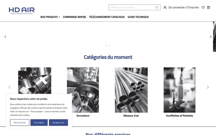 Screenshot of hdair.fr