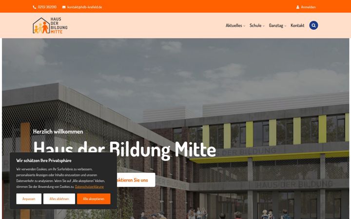 Screenshot of hdb-krefeld.de