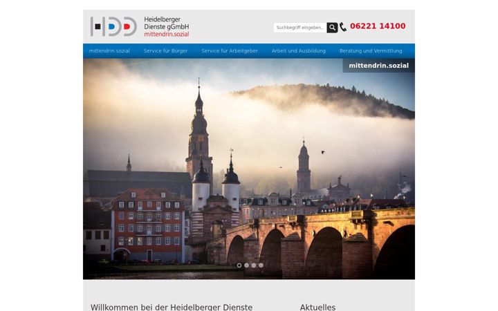 Screenshot of hddienste.de