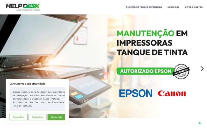 Screenshot of hdesk.com.br