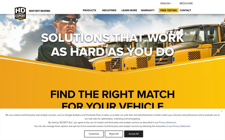 Screenshot of hdexpert.com