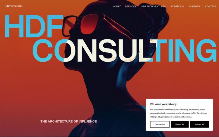 Screenshot of hdfconsulting.com