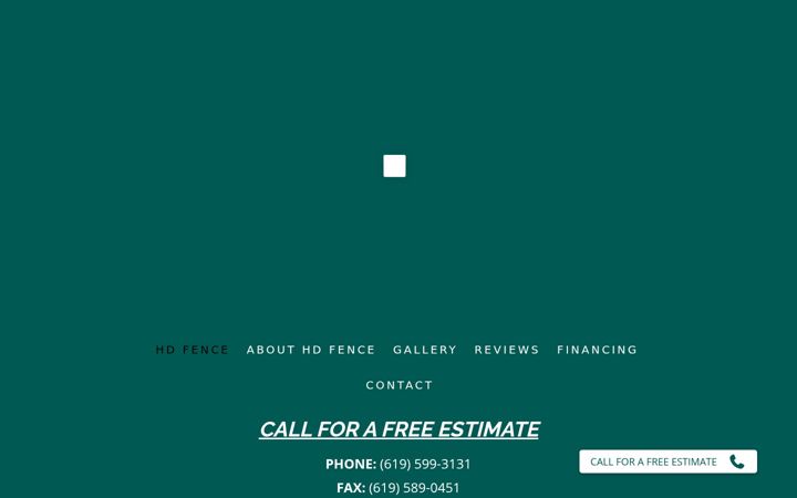 Screenshot of hdfenceinc.com
