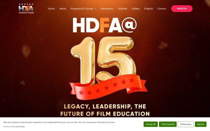 Screenshot of hdfilmacademy.com