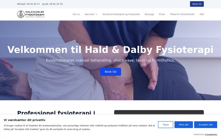 Screenshot of hdfys.dk