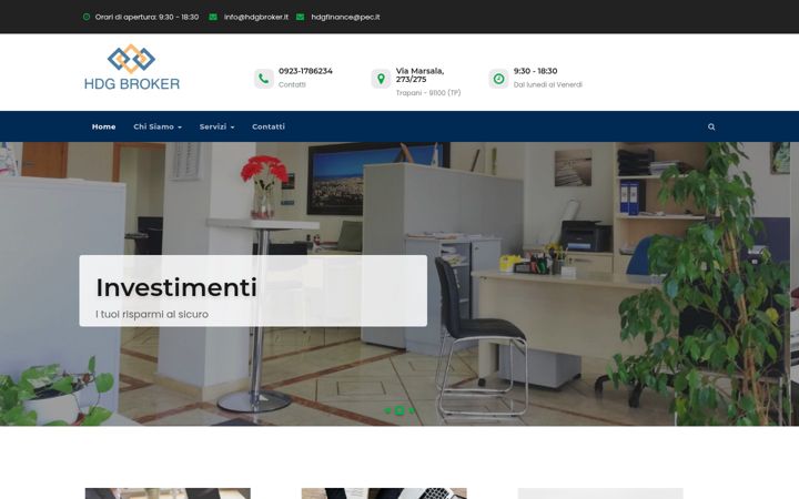 Screenshot of hdgbroker.it