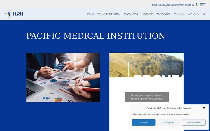 Screenshot of hdhinstitution.eu